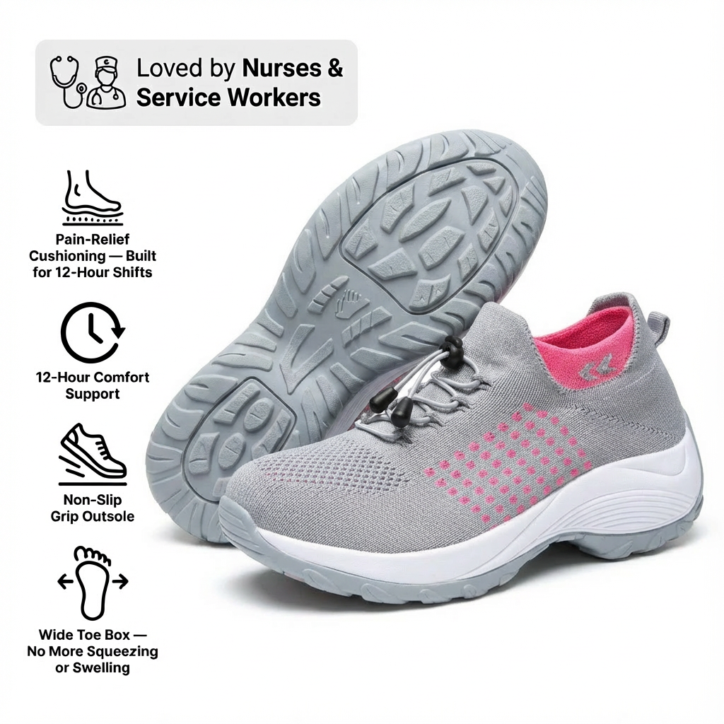 ShiftPro – 12-Hour Shift Shoes for All-Day Foot, Knee &amp; Back Pain Relief
