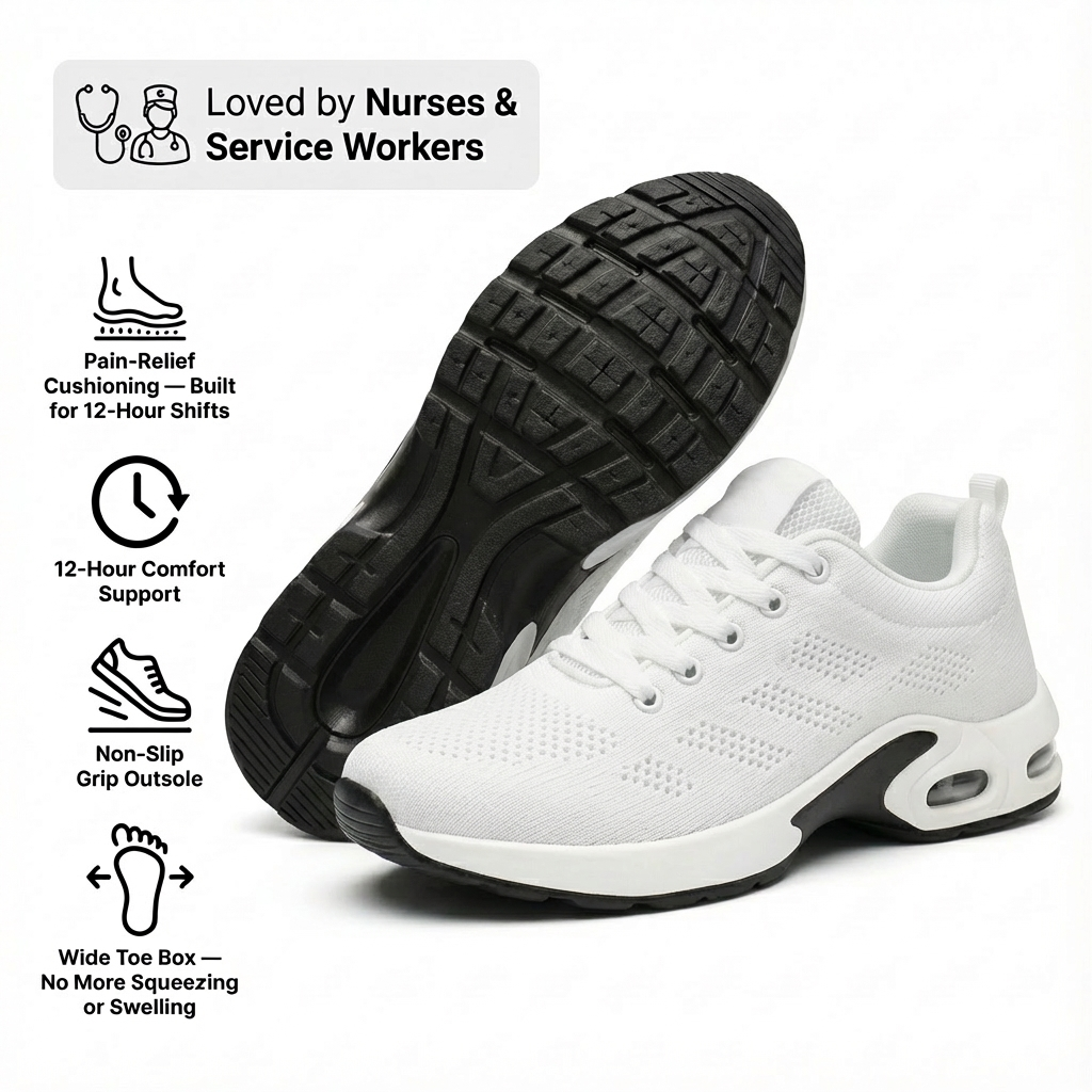Orthora Pro – 12-Hour Comfort Shoes for Heel &amp; Plantar Fasciitis Relief (Unisex) (BOGO)