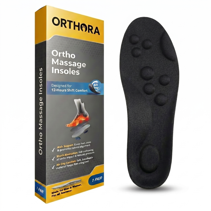 Orthora Massage Insoles – 12 Hour Shift Comfort