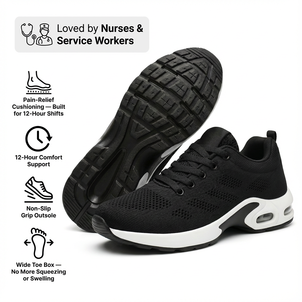 Orthora Pro — 12-Hour Shift Shoes for All-Day Foot, Knee &amp; Back Pain Relief [Mother&