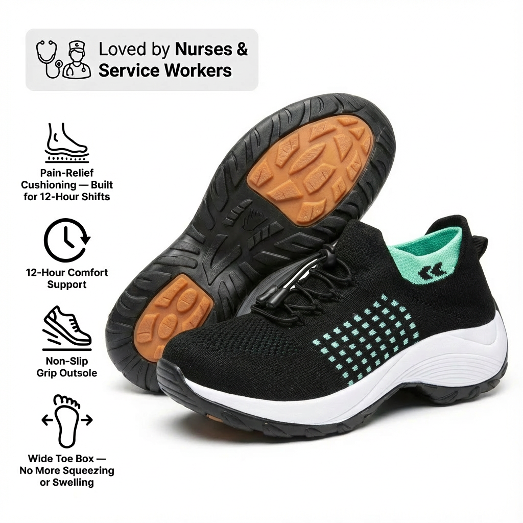 ShiftPro – 12-Hour Comfort Shoes for Heel &amp; Plantar Fasciitis Relief (BOGO)