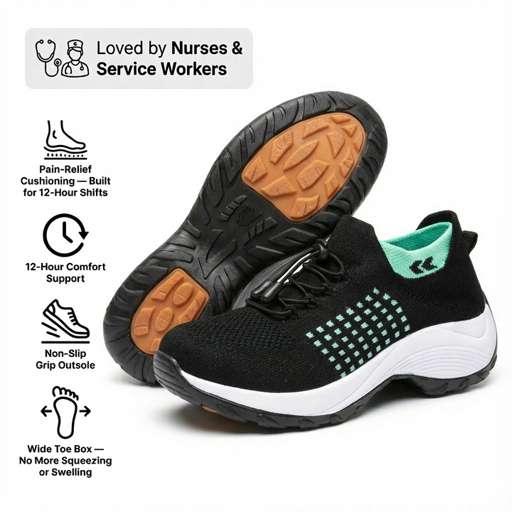ShiftPro – 12-Hour Comfort Shoes for Heel &amp; Plantar Fasciitis Relief (BOGO)